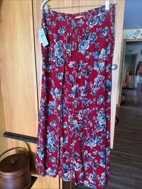 Ralph Lauren & Denim Supply boho pants L Red floral NEW WITH TAGS